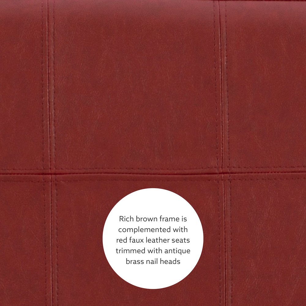 Claridge 3Pc Counter Set Brown Red. Picture 9