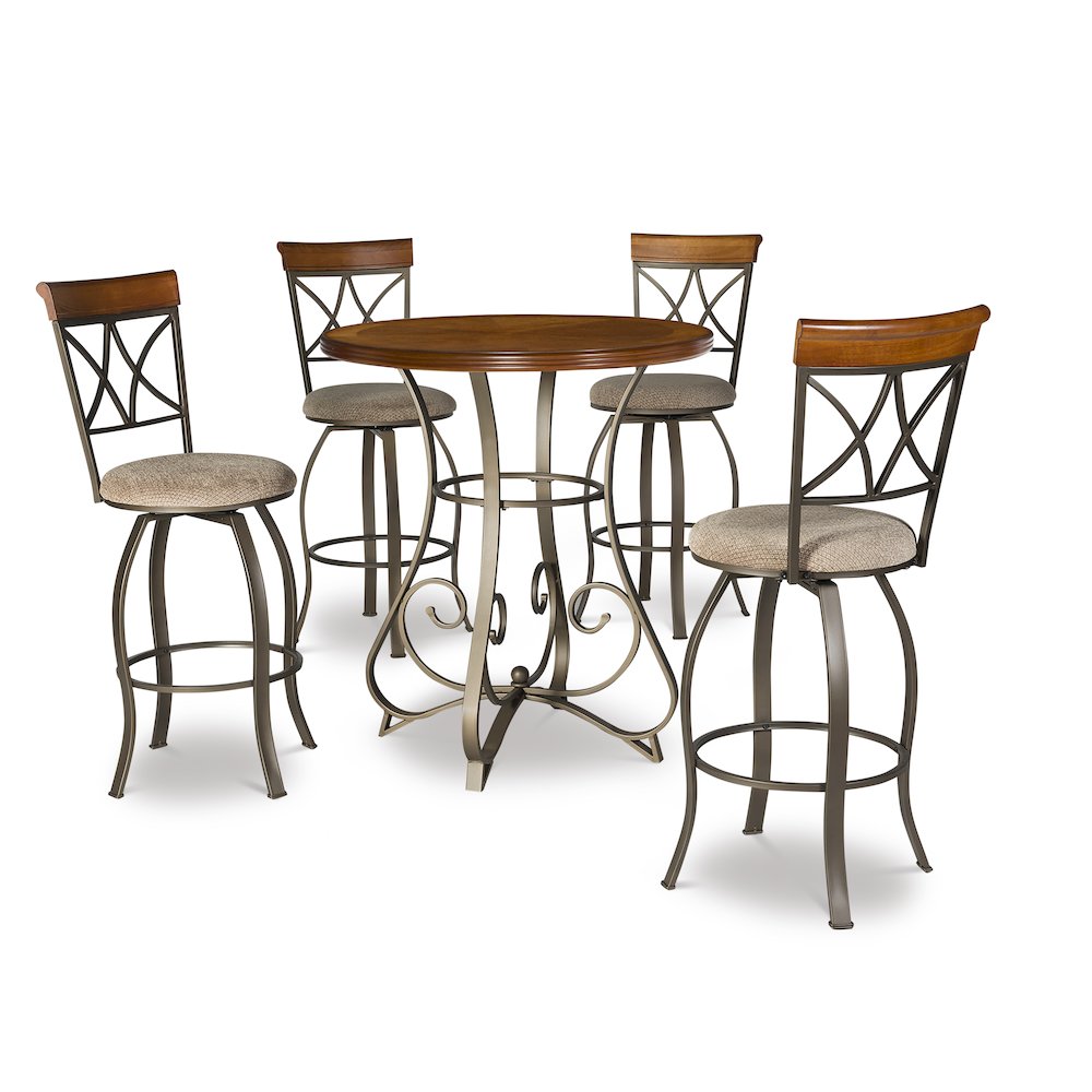 Hamilton 5pc Swivel Pub Set. Picture 1