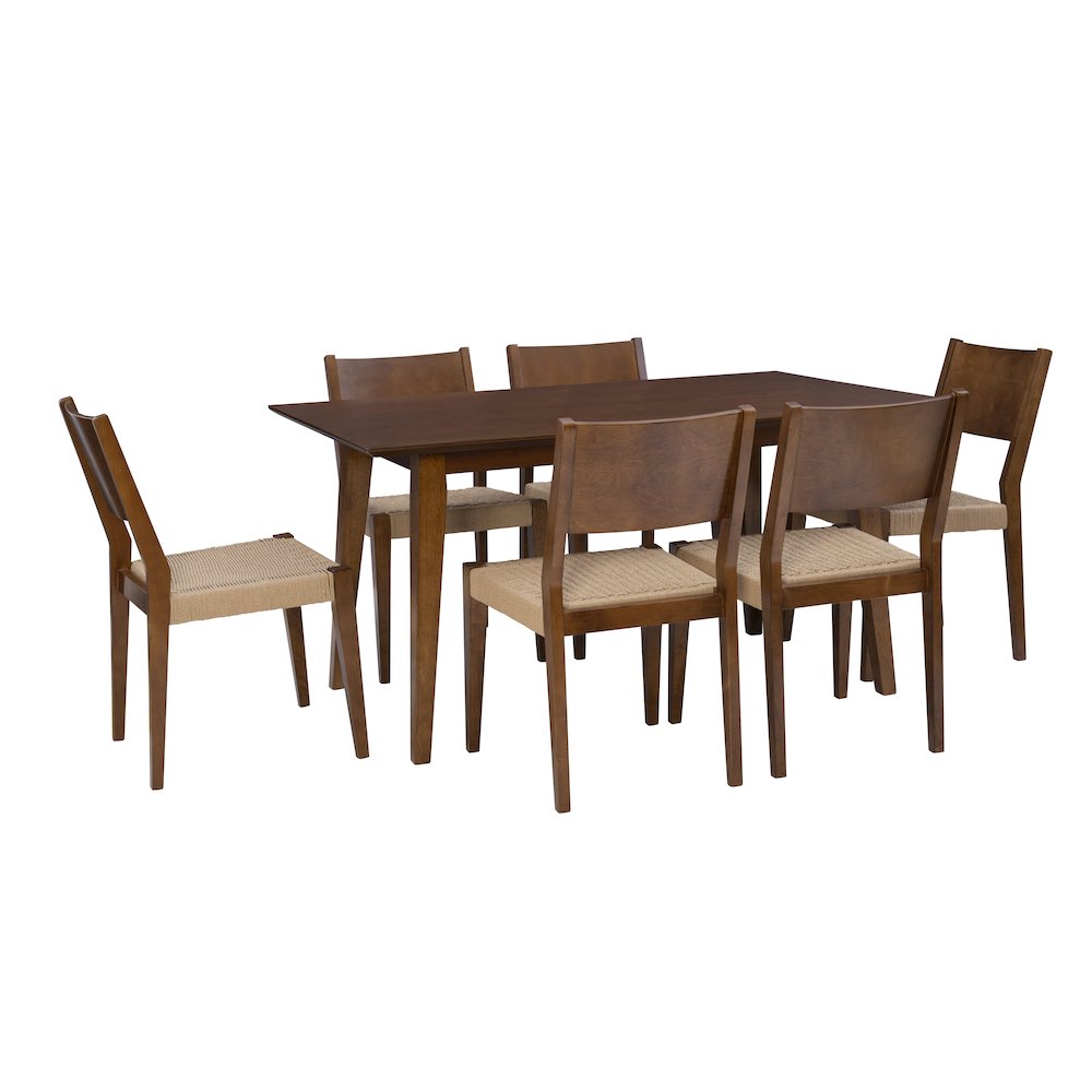 Cadence 7Pc Dining Set Brown. Picture 11