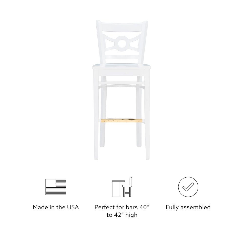 Teresa Barstool White Set Of 2. Picture 14