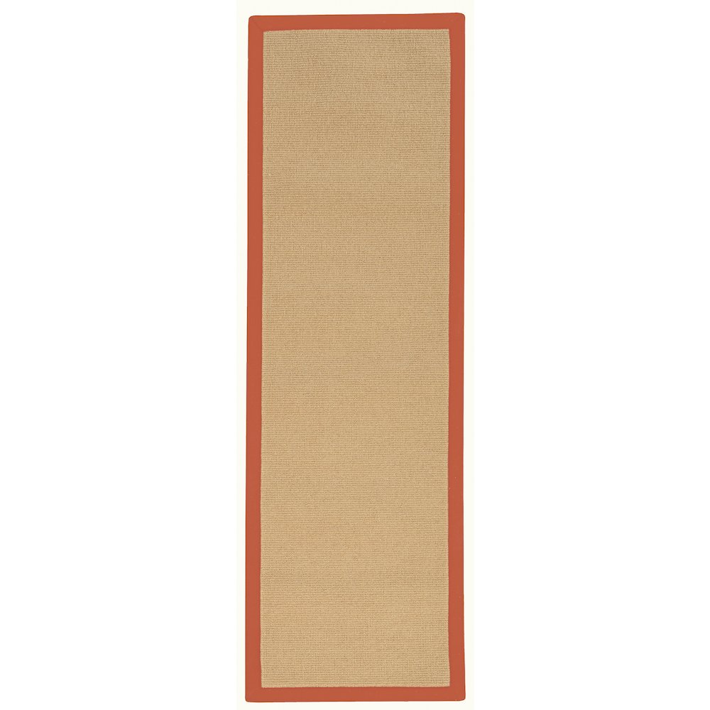 Athena Sisal & Burnt Orange 2.6x12, Rug. Picture 1