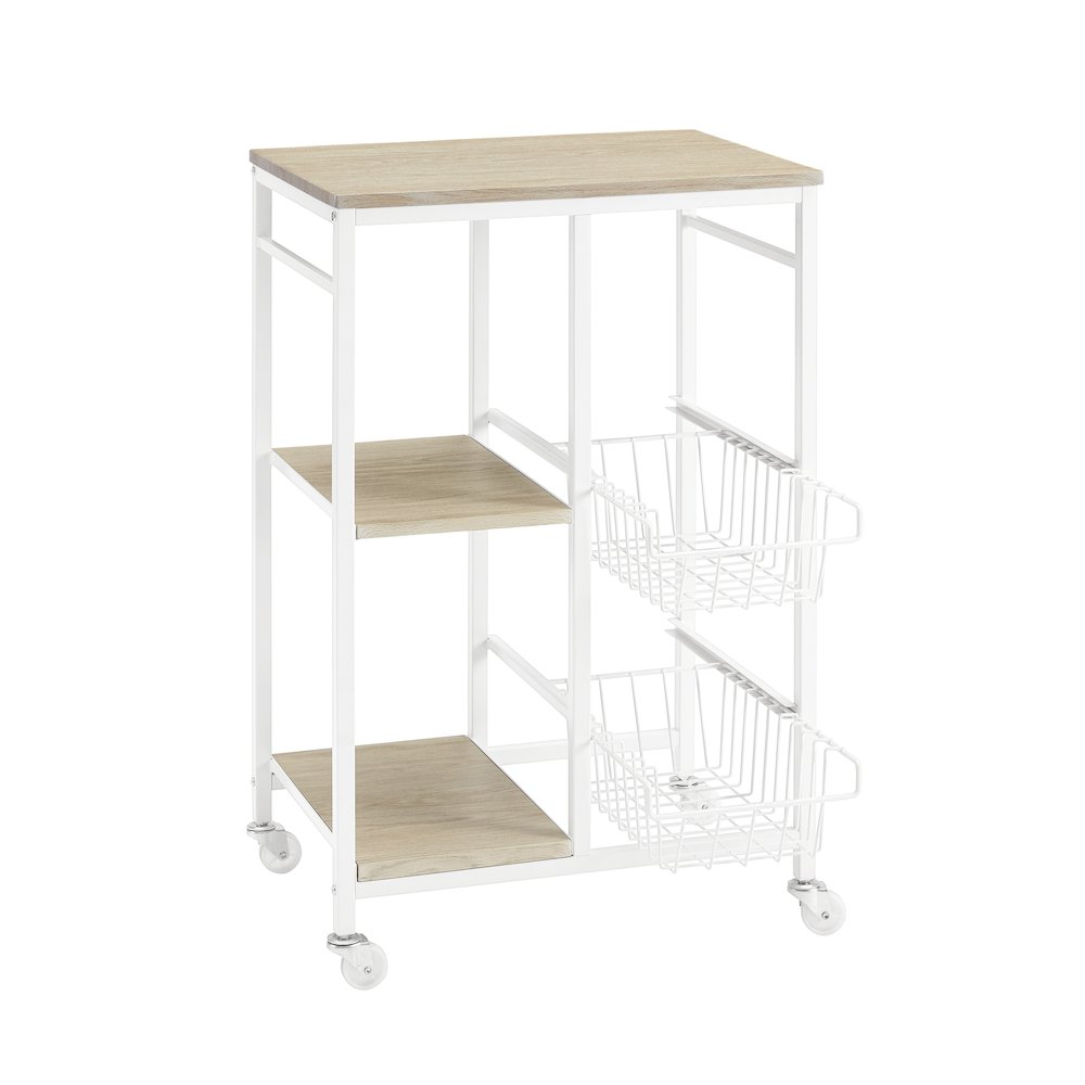 Alicia Small Kitchen Cart White. Picture 1