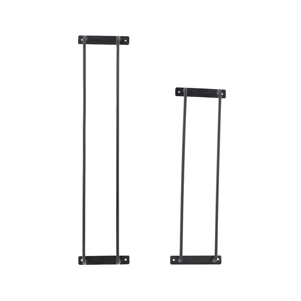 Triston Metal Towel Rack 2Pk Black. Picture 1
