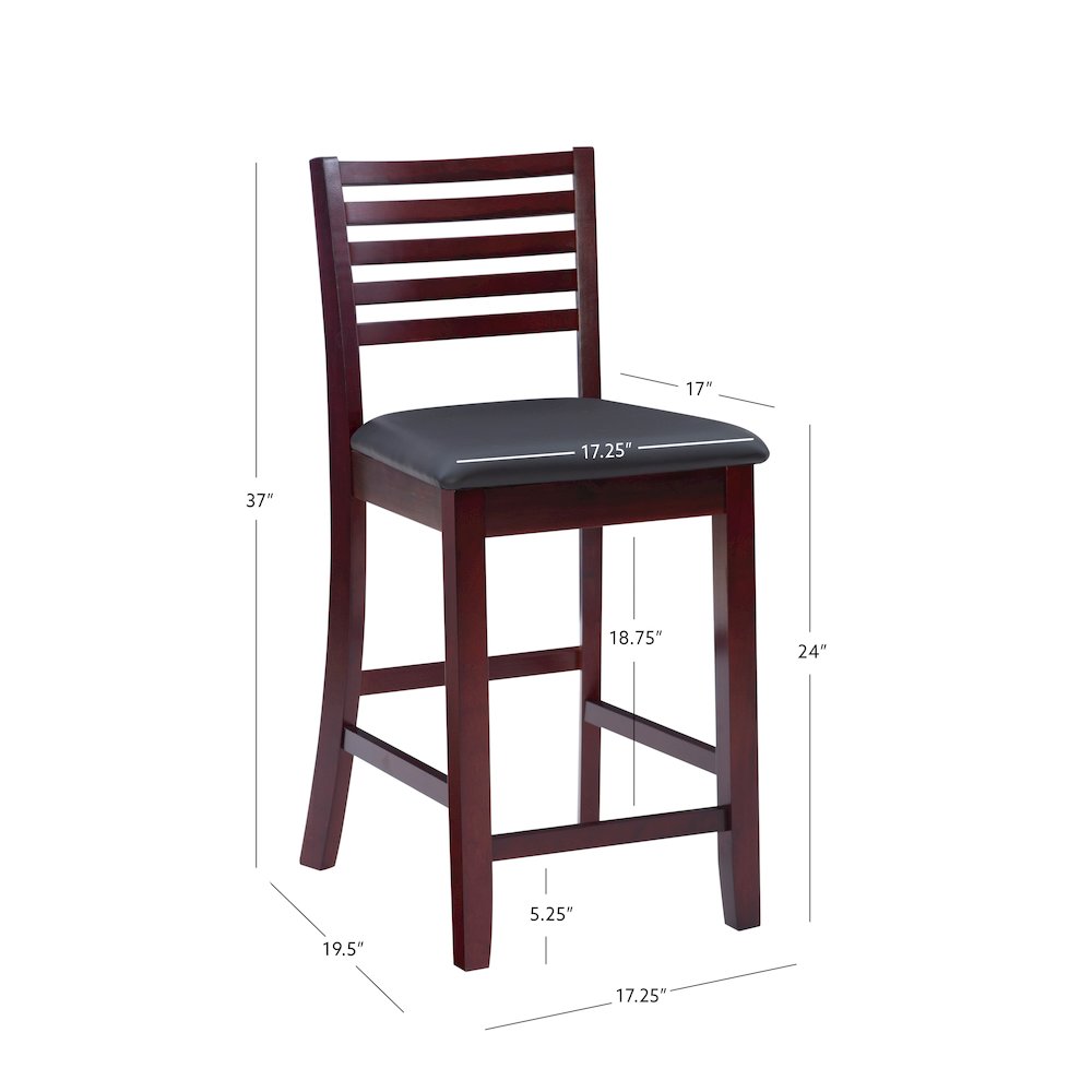 Triena 24 In Ladder Counter Stool. Picture 14