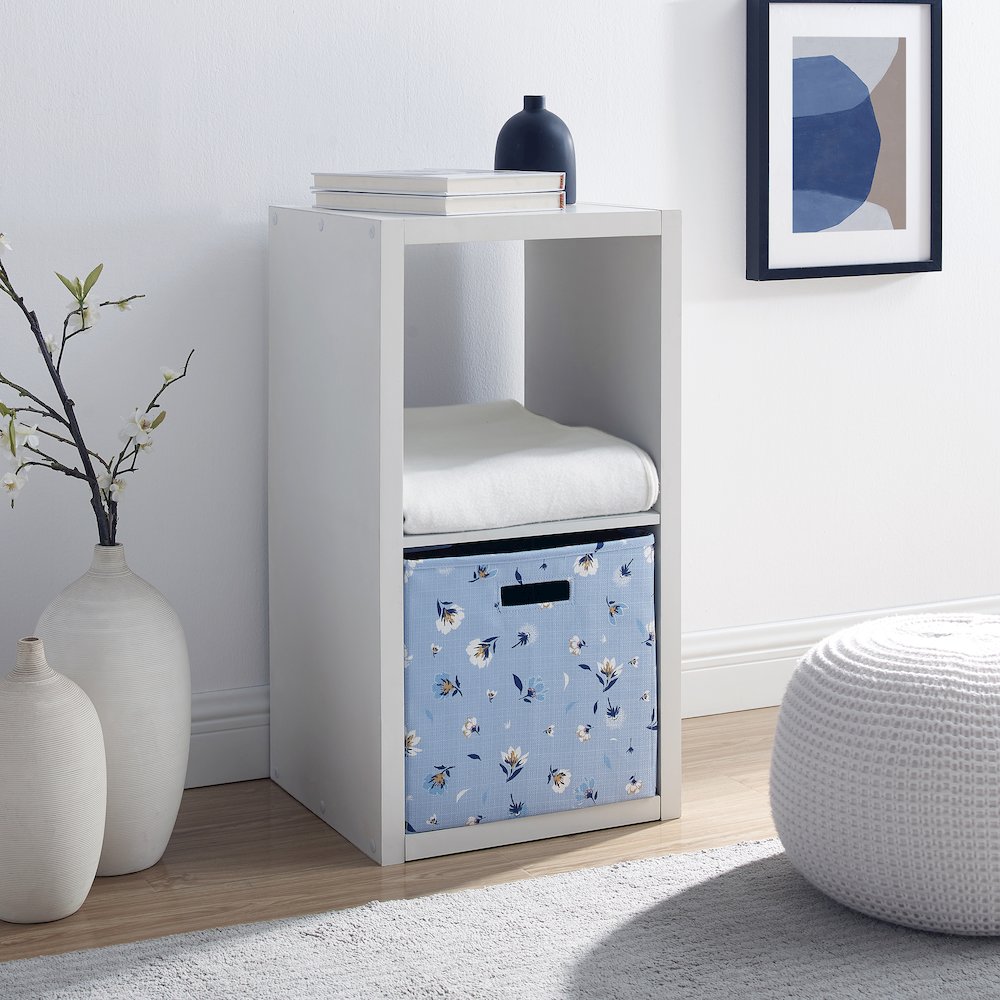 Galli 2 Cubby Storage Cabinet White. Picture 5
