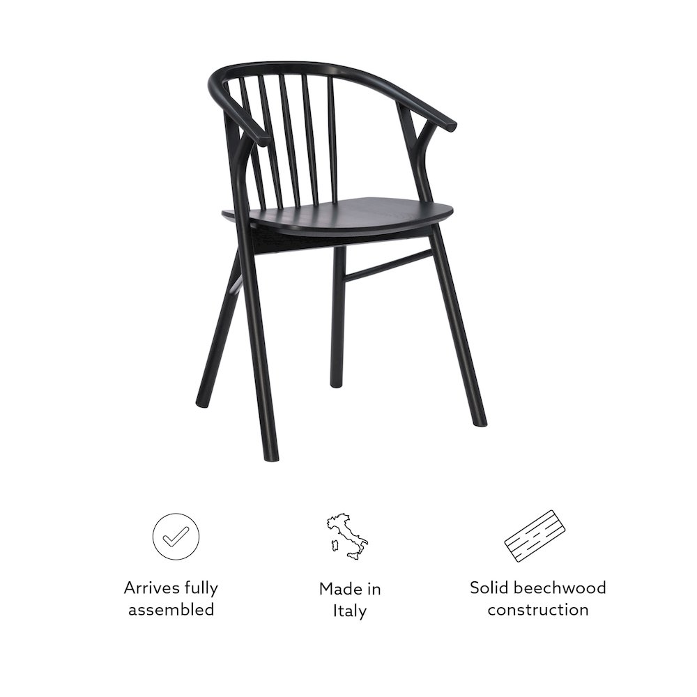 Delmot Chair Black. Picture 11