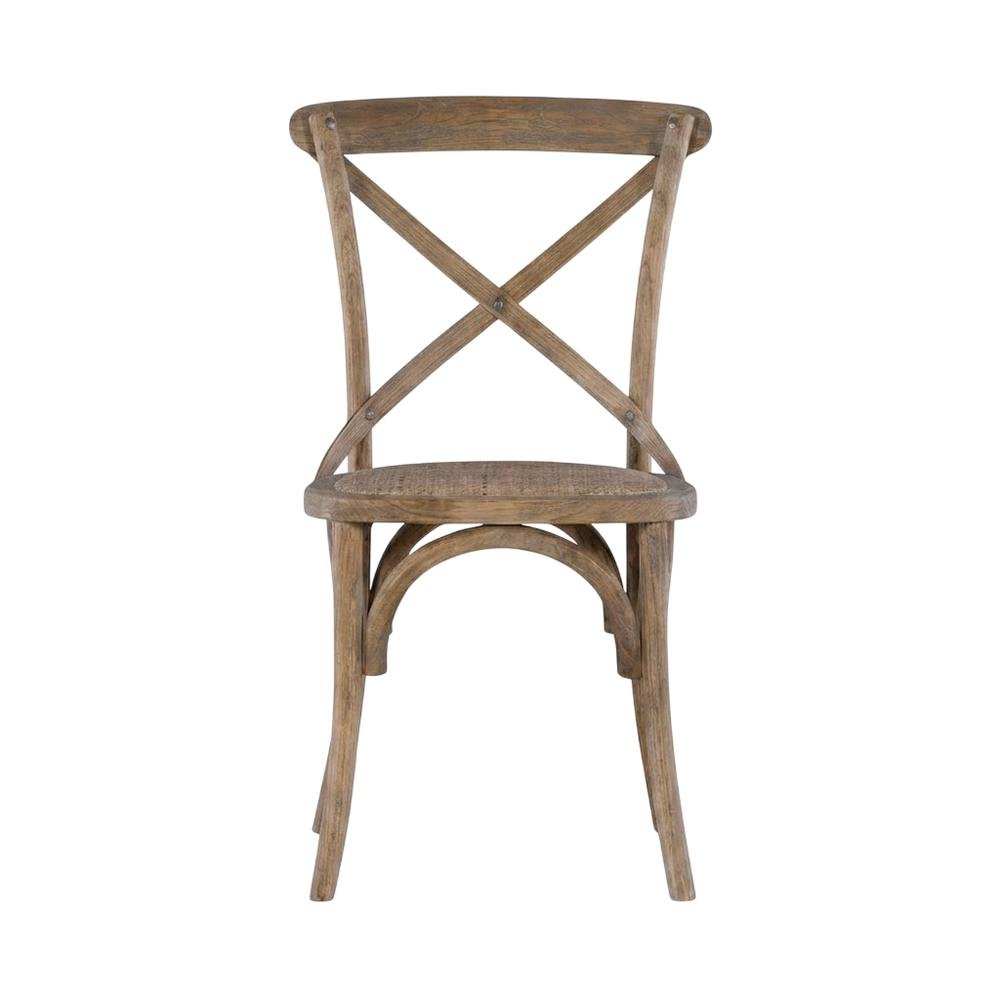 Gray Bentwood Dining Chairs with Elm Wood Finish, Comfortable Seat, Set of Two. Picture 5