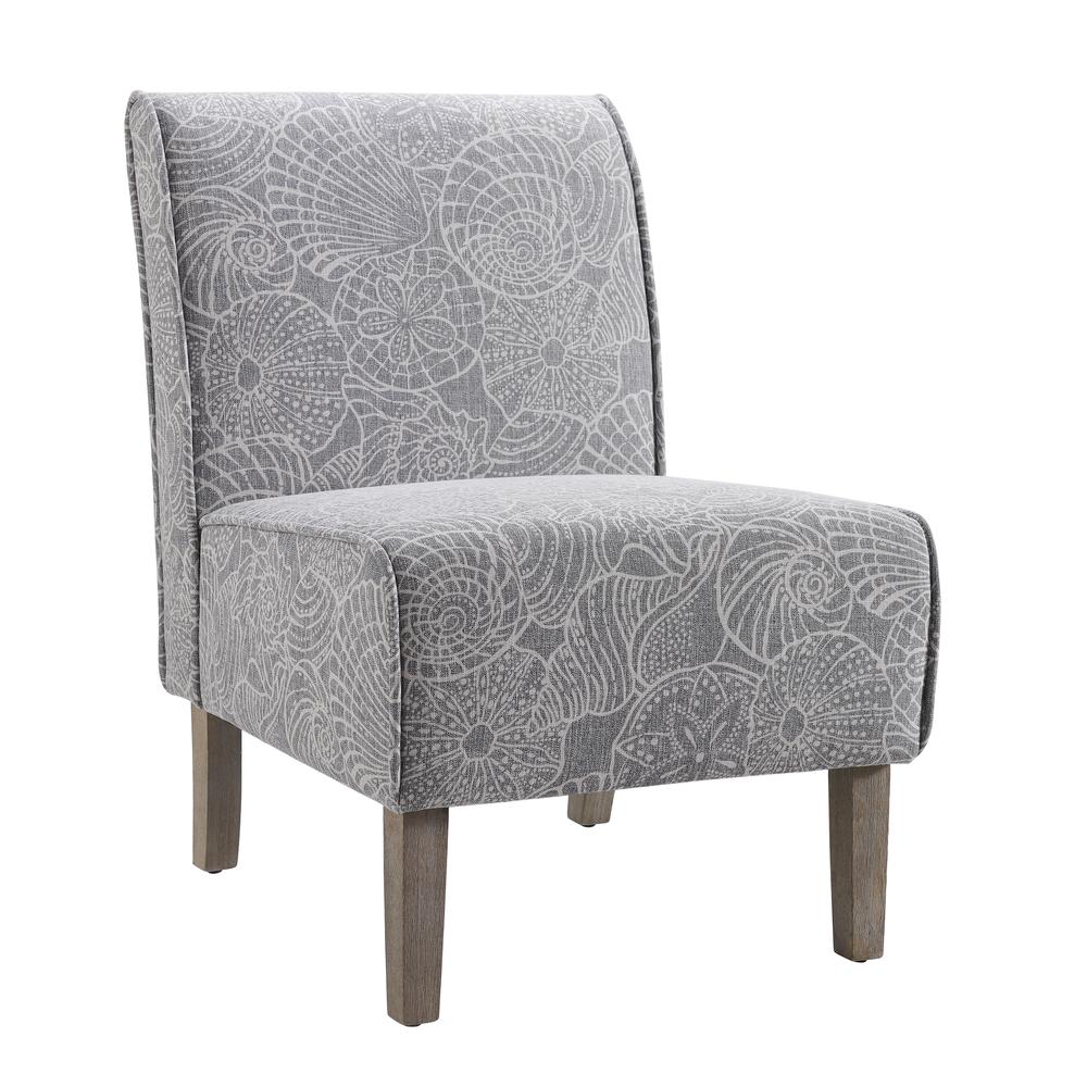 Lily Upholstered Slipper Chair, Stone. Picture 3