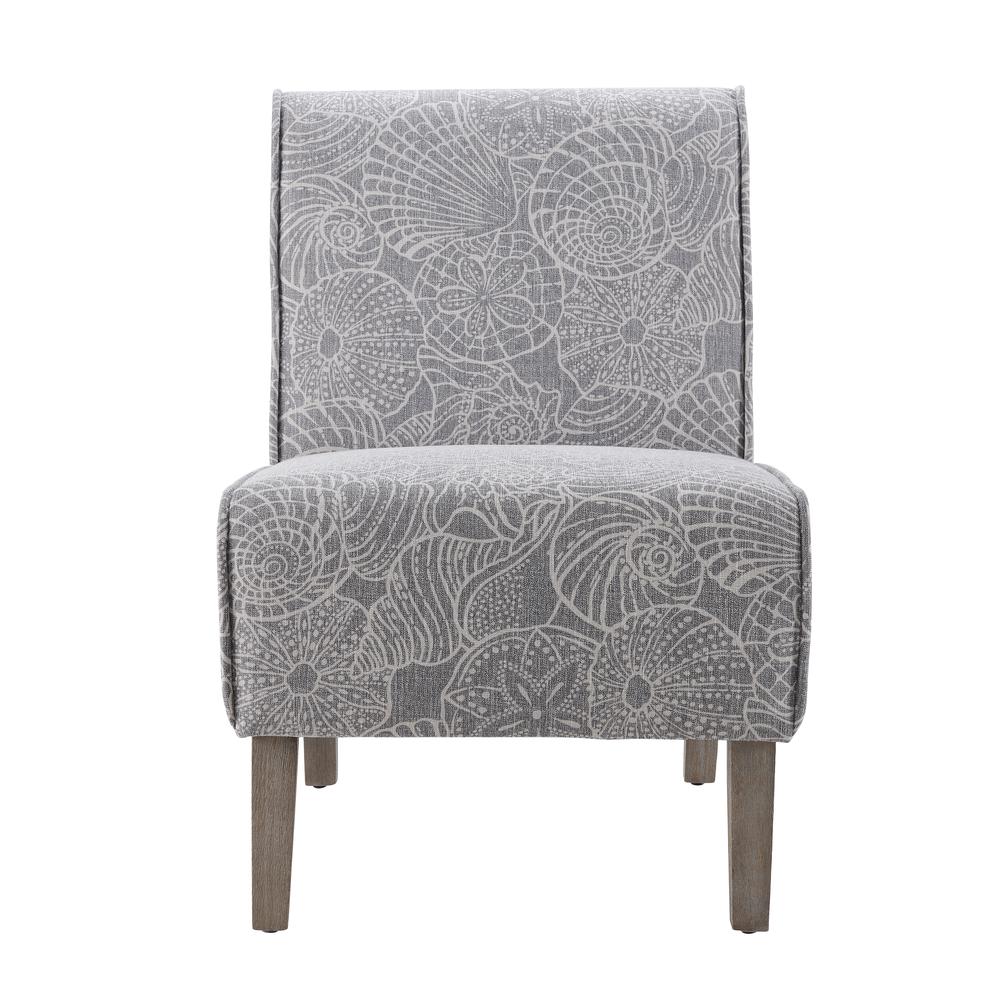 Lily Upholstered Slipper Chair, Stone. Picture 4