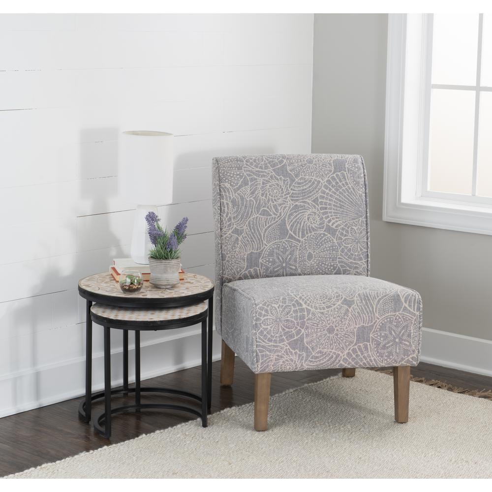 Lily Upholstered Slipper Chair, Stone. Picture 14