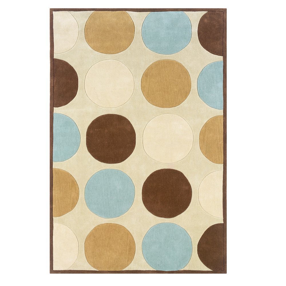 Trio Devi Tan & IceBlue 5x7, Rug. Picture 2