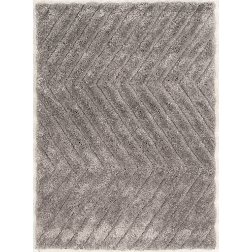 Links Zigzag Grey 1.10x2.10, Rug. Picture 1