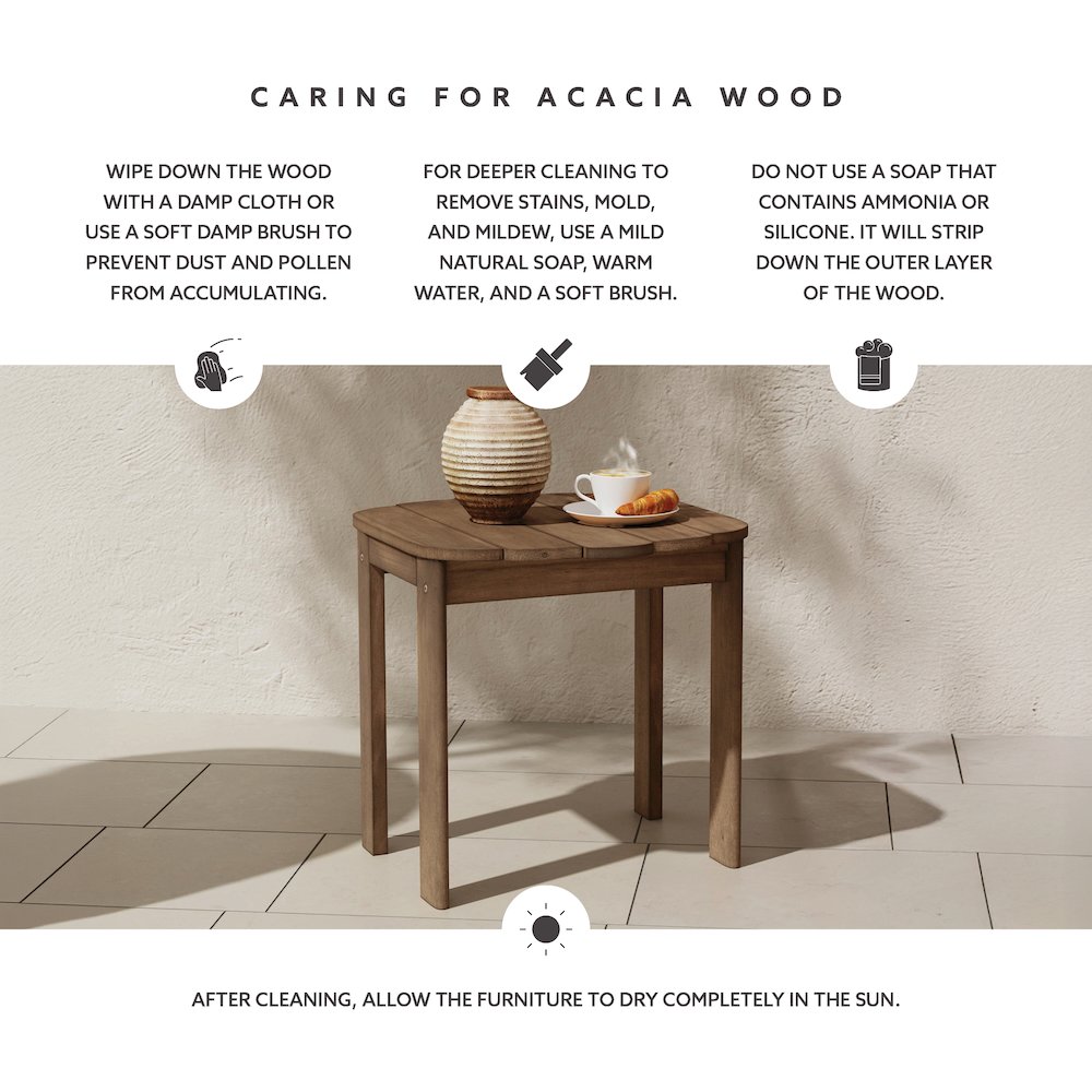 Acorn Finish Adirondack End Table. Picture 10