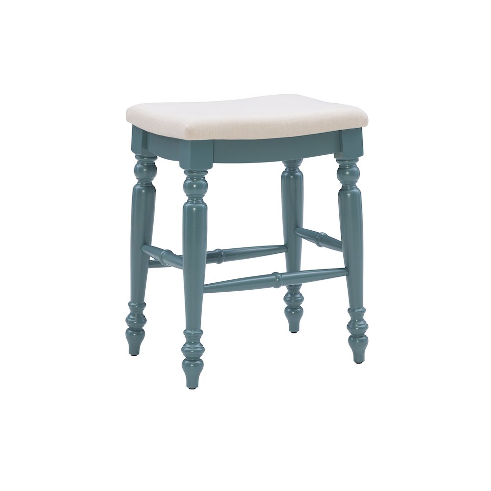 Marino Blue Backless Counter Stool. Picture 1