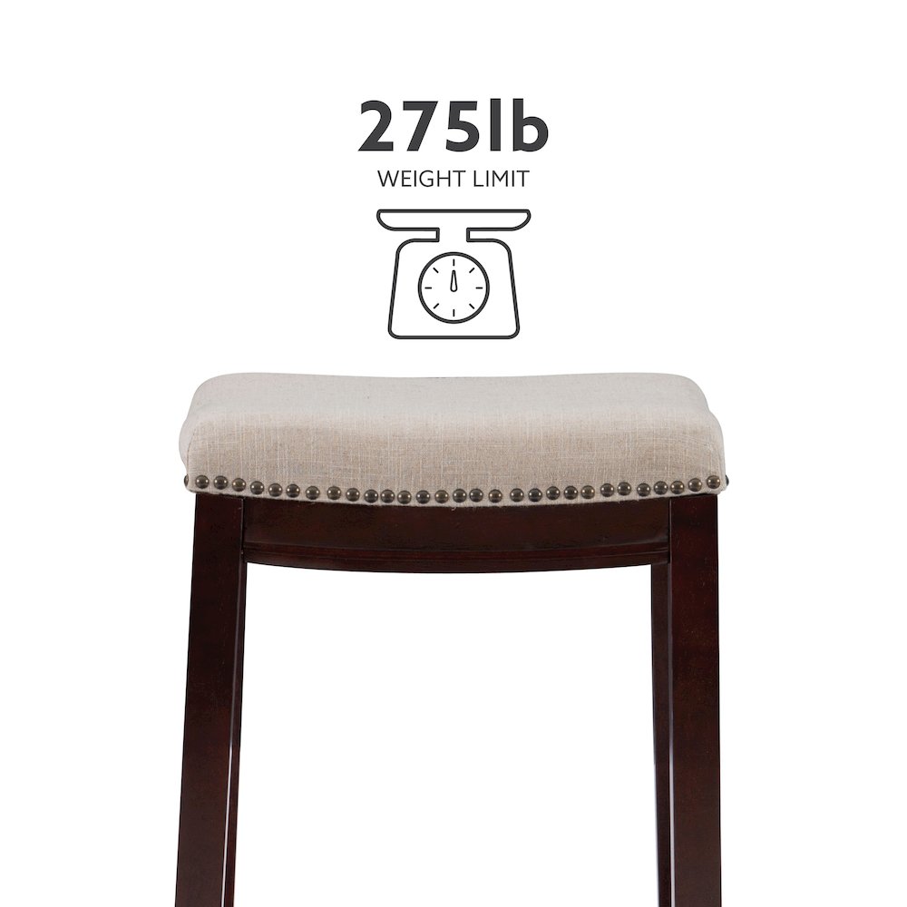 Claridge Linen Counter Stool. Picture 14