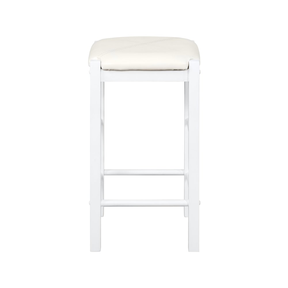 Lancer 3 Piece Tavern Set, White Faux Marble. Picture 2