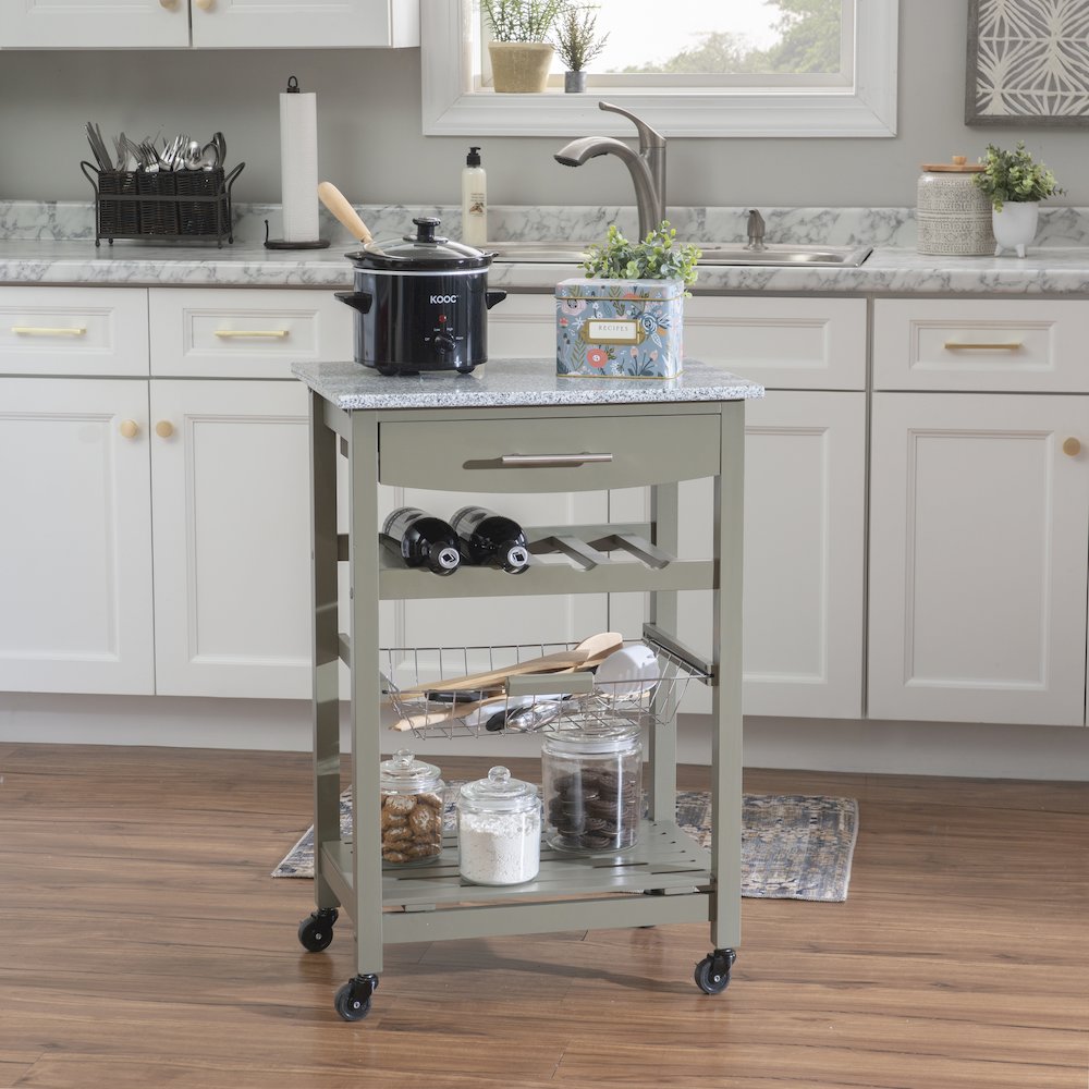 Roger Gray Kitchen Island Granite Top. Picture 3
