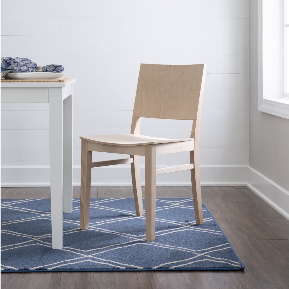 Devin Side Chair Unfinished- Set Of Two. Picture 2