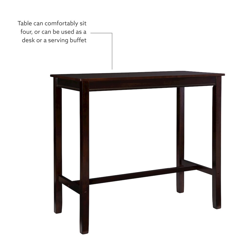 Claridge 3Pc Bar Set Walnut Linen. Picture 7