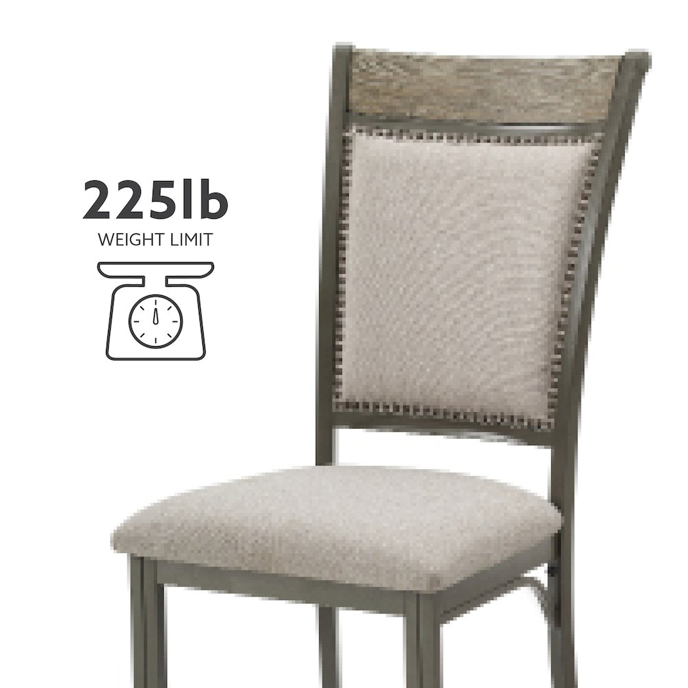 Franklin Dining Side Chair Pewter 2 Pack. Picture 14