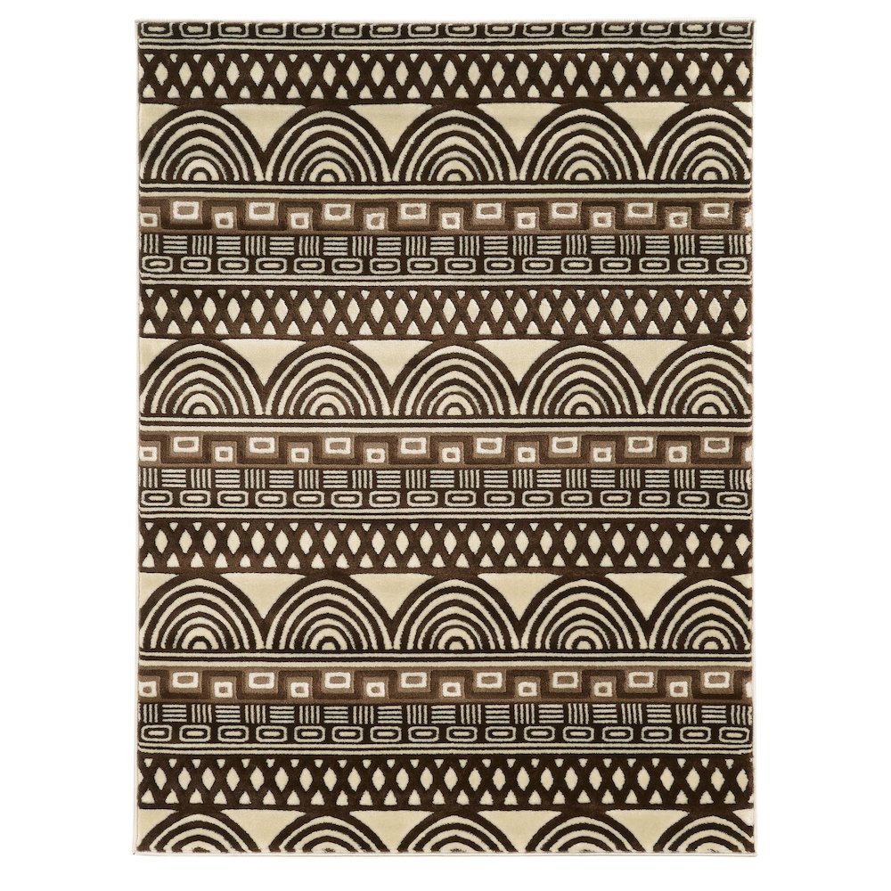 Roma Lima Ivory & Chocolate 5x7, Rug. Picture 1