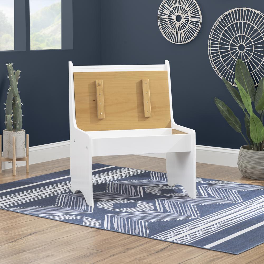Linson Small Back Rest Bench Honey White. Picture 11