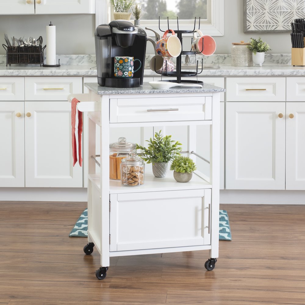 Mitchell Kitchen Cart With Granite Top. Picture 4