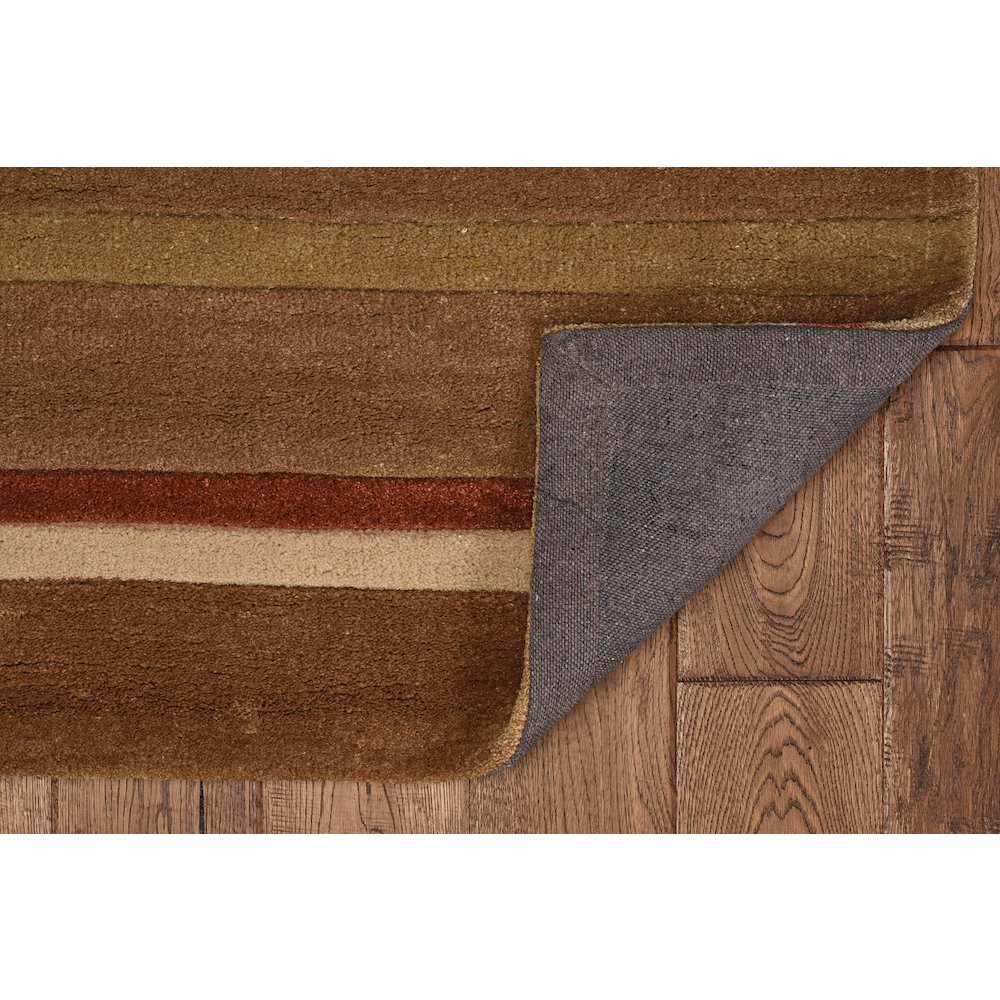 Trio Linear Green & Rust 5x7, Rug. Picture 2