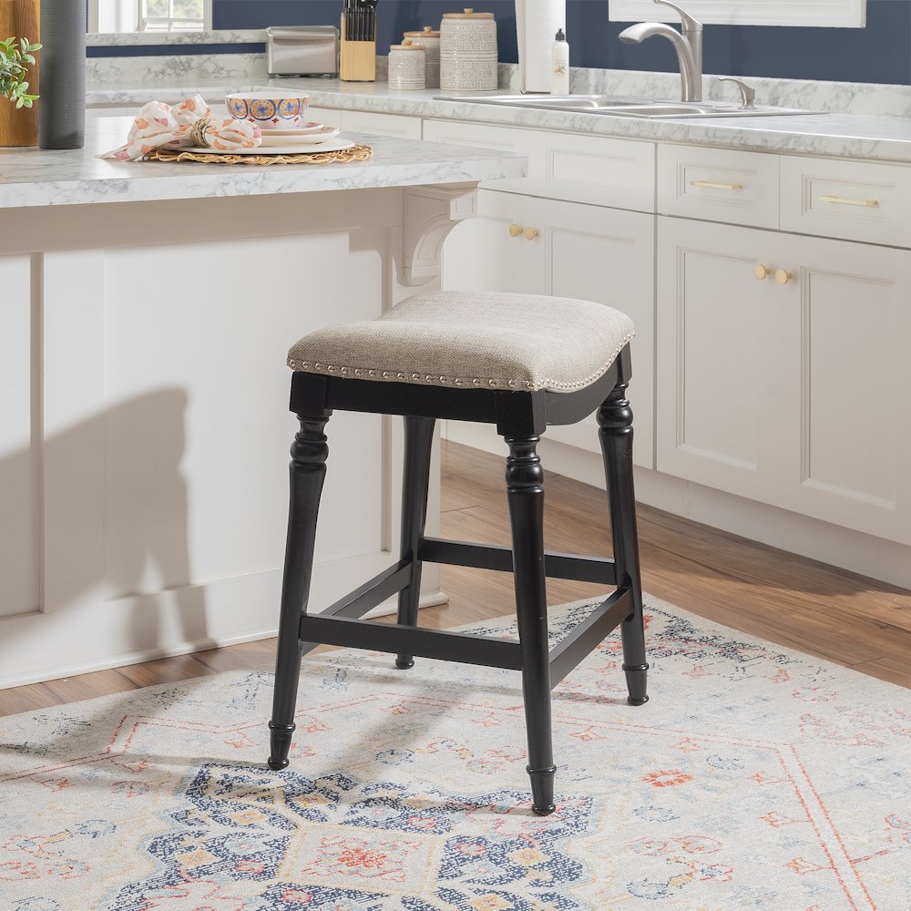 Hayes Counter Stool Black. Picture 3