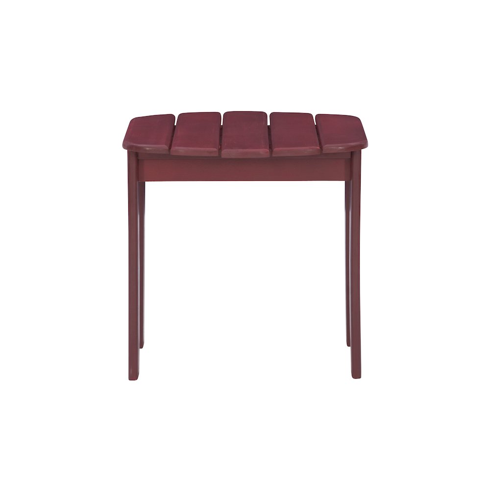 Red Adirondack End Table. Picture 1