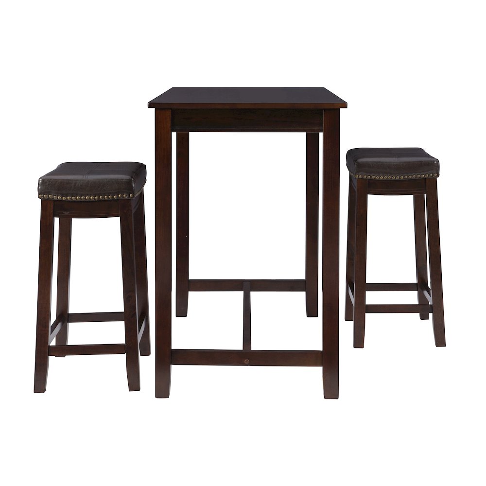 Claridge 3Pc Counter Set Brown. Picture 4