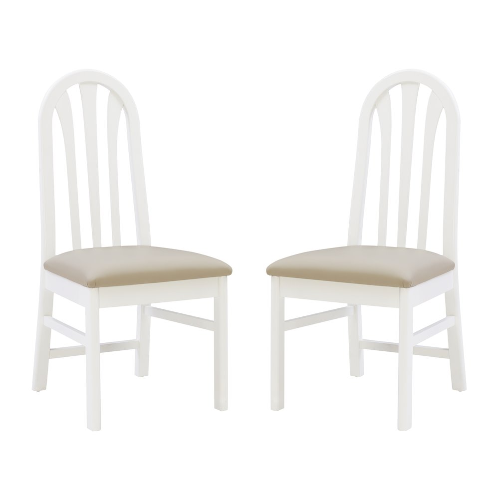 Jesper White Chair Uph Seat. Picture 8