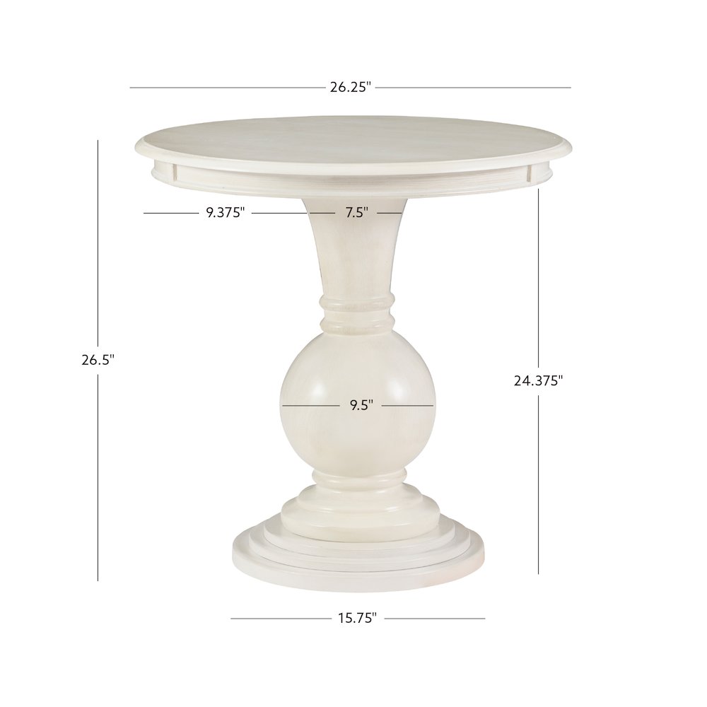 Adeline Round Accent Table Cream. Picture 13