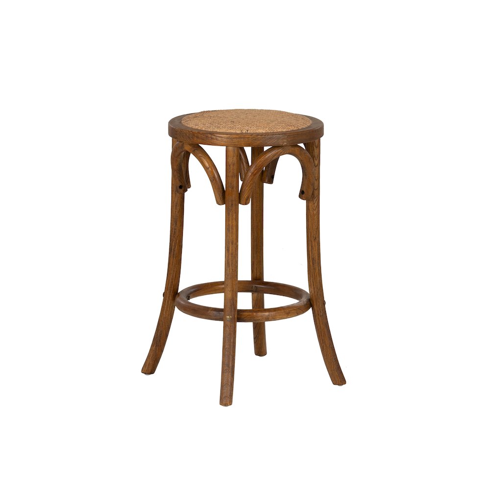 Rae Walnut Backless Counter Stool. Picture 7