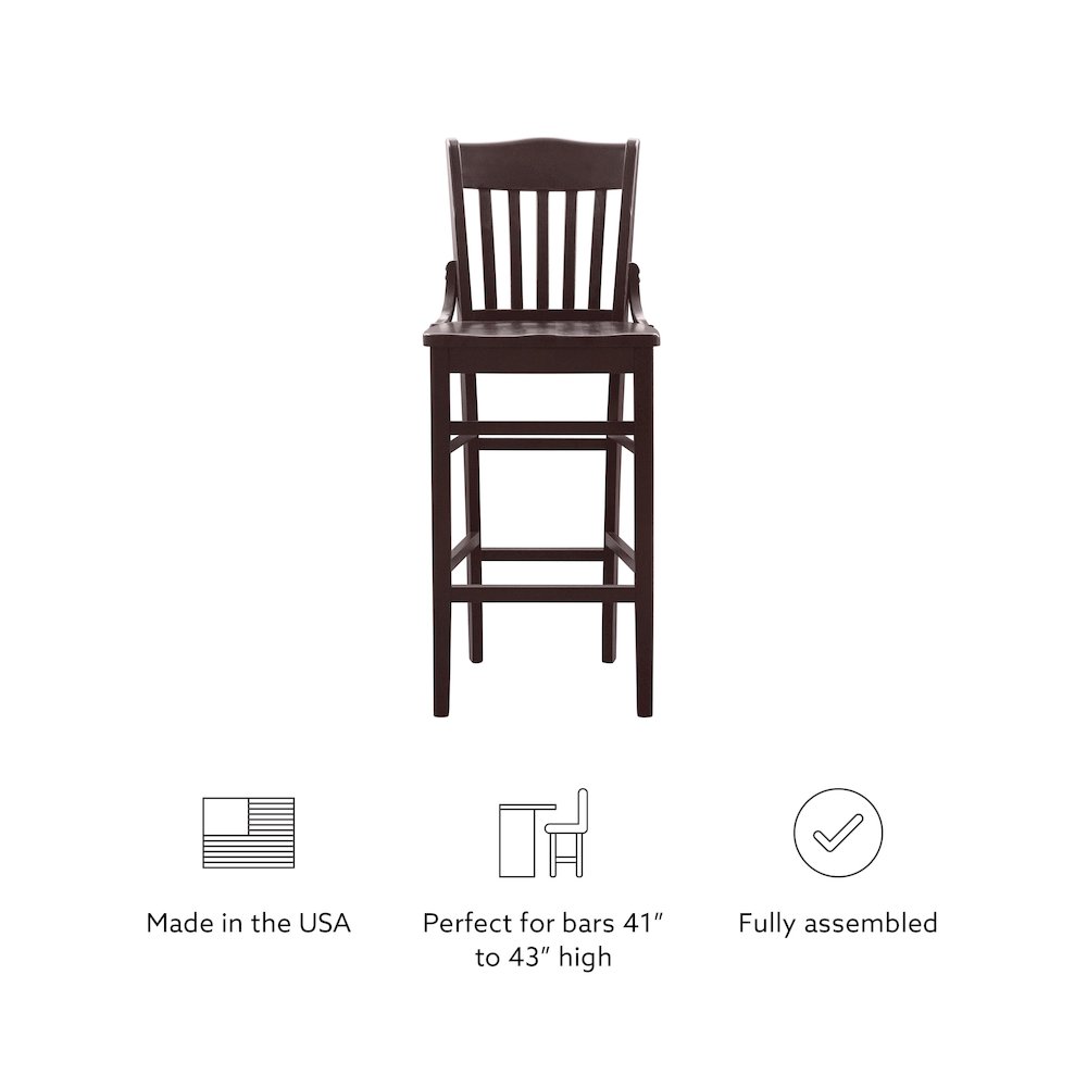 Jace Barstool Brown Set Of 2. Picture 11