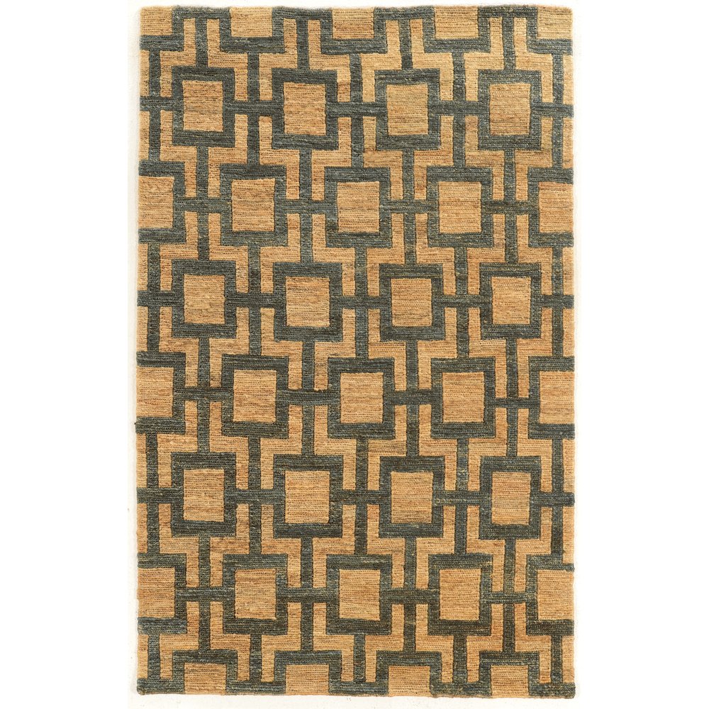 Soumak Beige & Slate 8x11, Rug. Picture 2