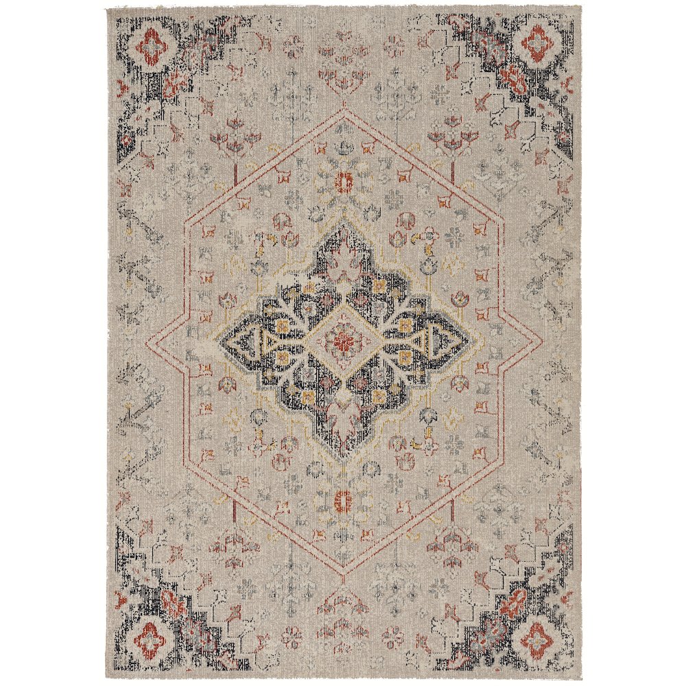 Great Zero Rollins Ivory & Navy 3x5, Rug. Picture 1