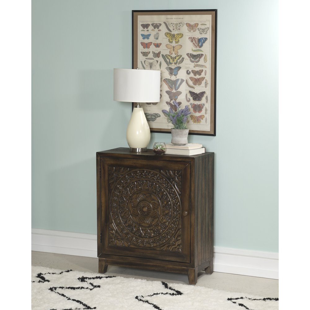 Grace Accent Cabinet Dark Brown. Picture 3