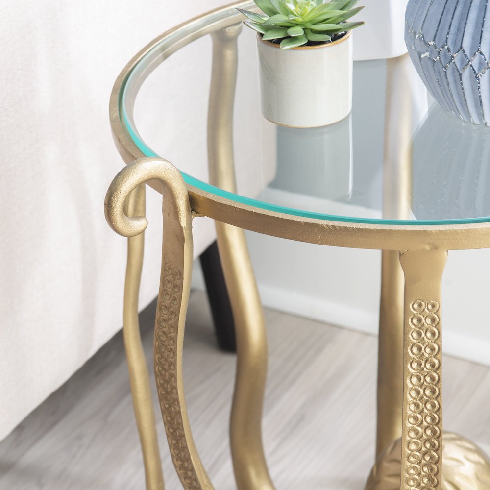 Octiana Octopus Table Gold. Picture 4