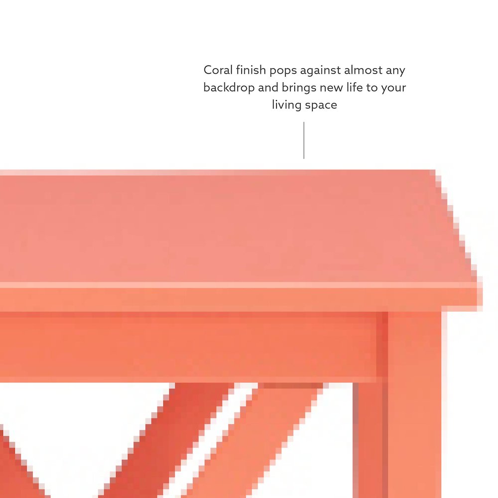 Davis Coral End Table. Picture 12