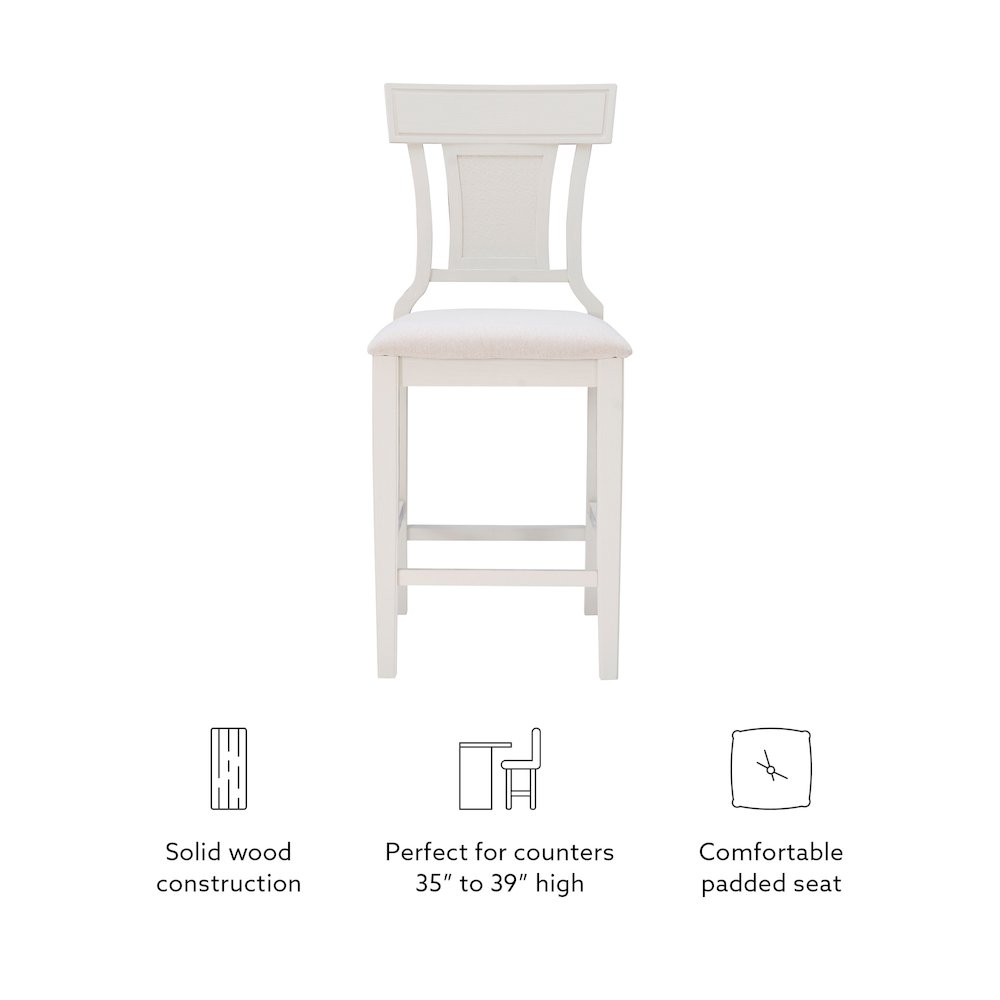 Rylan Counter Stool Creamy White. Picture 11