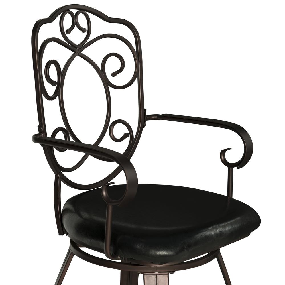 Crested Back Bar Stool 30. Picture 2