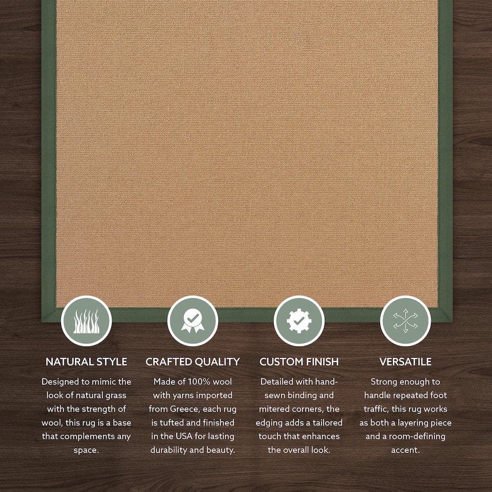 Athena Cork & Green 2.6x8, Rug. Picture 2