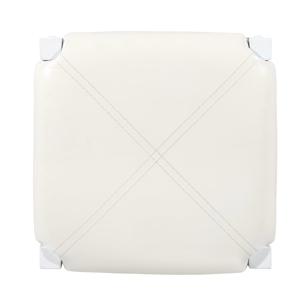 Lancer 3 Piece Tavern Set, White Faux Marble. Picture 7