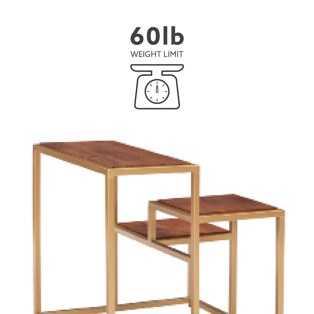 Carlo 3 Tiered Plant Stand Side Table. Picture 13