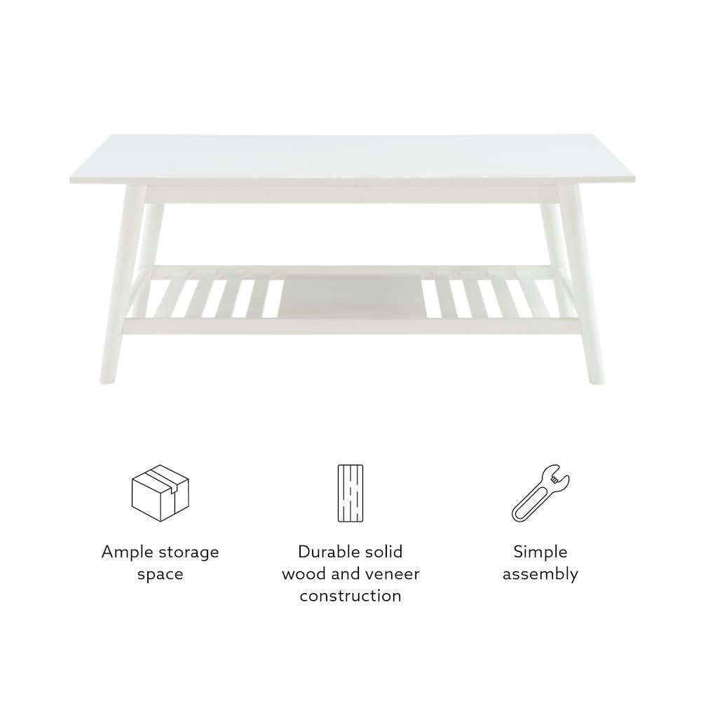 Charlotte Coffee Table White. Picture 13