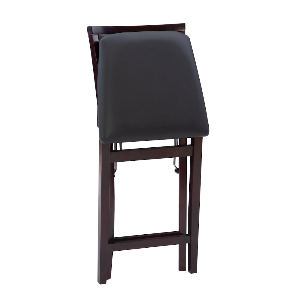 Triena 24 In Pad Back Folding Counter Stool. Picture 1
