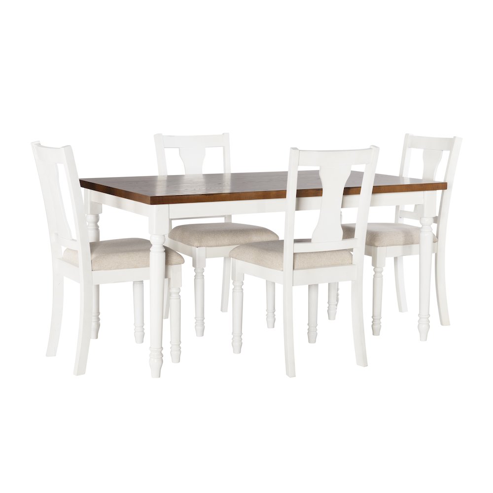 Willow Brown/White 5 Piece Set. Picture 11