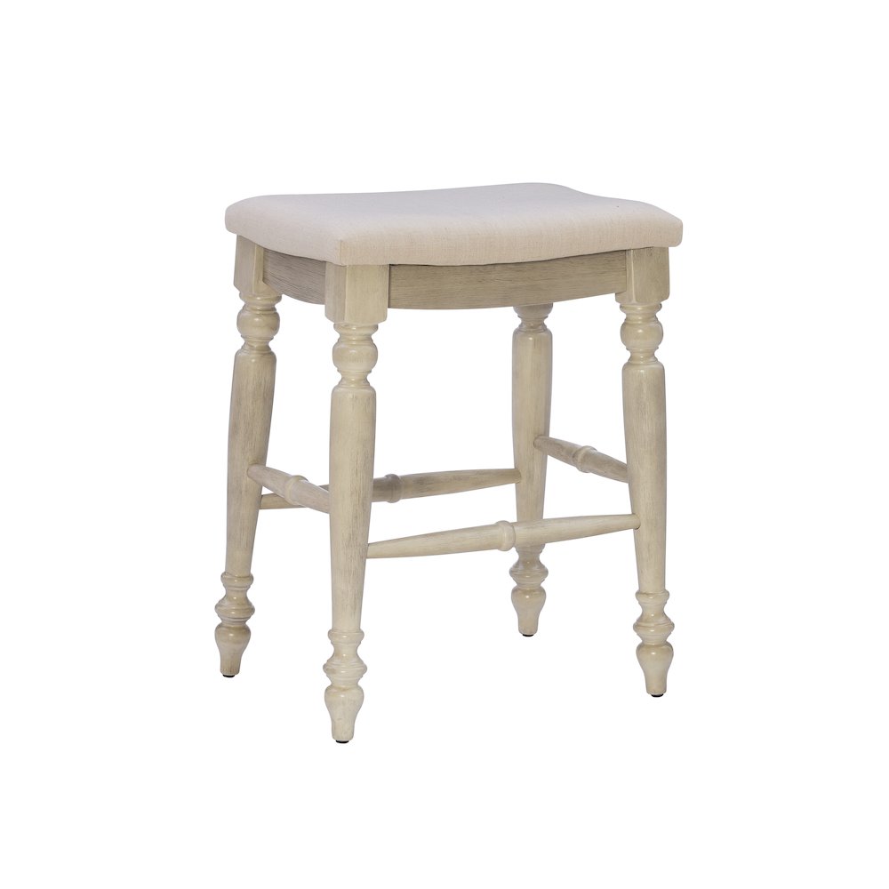 Marino White Wash Backless Counter Stool. Picture 7