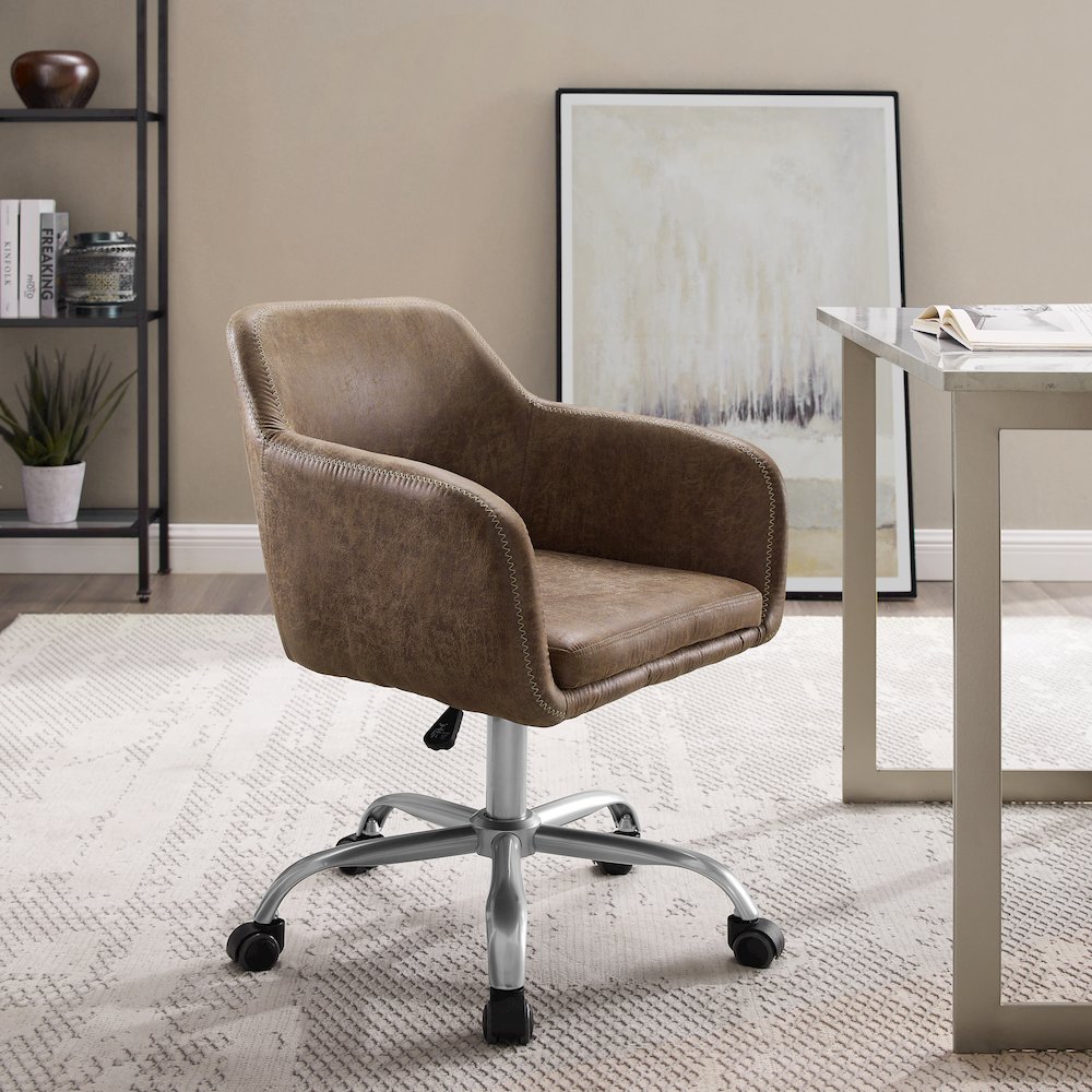Rylen Office Chair, Brown. Picture 4